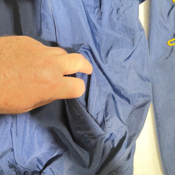 Champion 1/2 Zip Pullover XXL Vented Embroidered Logos Pockets Drawstring Waist - Picture 9 of 16